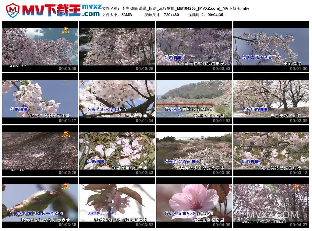 李虎-烟雨濛濛_国语_流行歌曲_MB104256